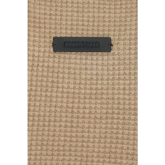 Fear of God ESSENTIALS Fitted Sweater in Desert Sand Medium Womens Top - Picture 5 of 15